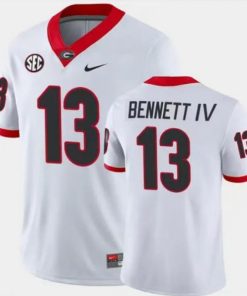 UGA #13 Stetson Bennett IV Jersey White College Football
