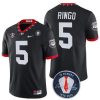Georgia Bulldogs Kelee Ringo #5 Jersey Honoring Vince Dooley Patch Black