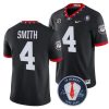 Georgia Bulldogs Nolan Smith #4 Jersey Honoring Vince Dooley Patch Black