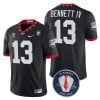 Georgia Bulldogs Stetson Bennett #13 Jersey Honoring Vince Dooley Patch Black