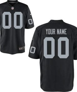 Las Vegas Raiders Home Game Jersey Custom Football Black