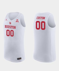 Custom Name Number Houston Cougars White Replica College Basketball Jersey