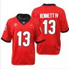 Georgia Bulldogs #13 Stetson Bennett IV Jersey Game College Football Red