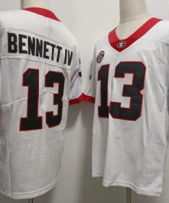 Georgia Bulldogs #13 Stetson Bennett IV Jersey White