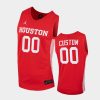 Houston Cougars Custom Name Number Red Replica College Basketball Jersey