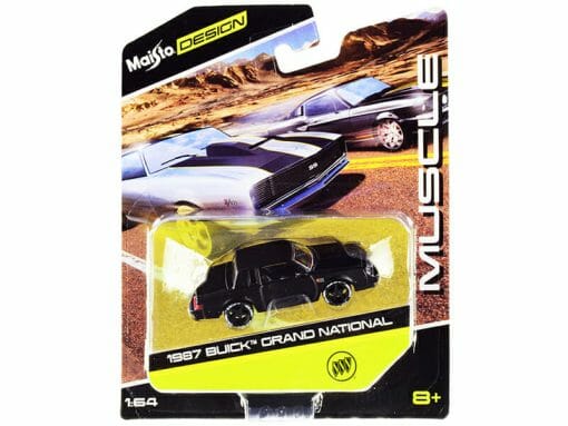 1987 Buick Grand National Black "Muscle" Series 1/64 Diecast Model Car by Maisto