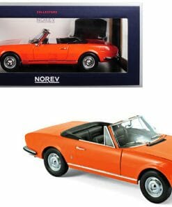 1970 Peugeot 504 Cabriolet Capucine Yellow 1/18 Diecast Model Car by Norev