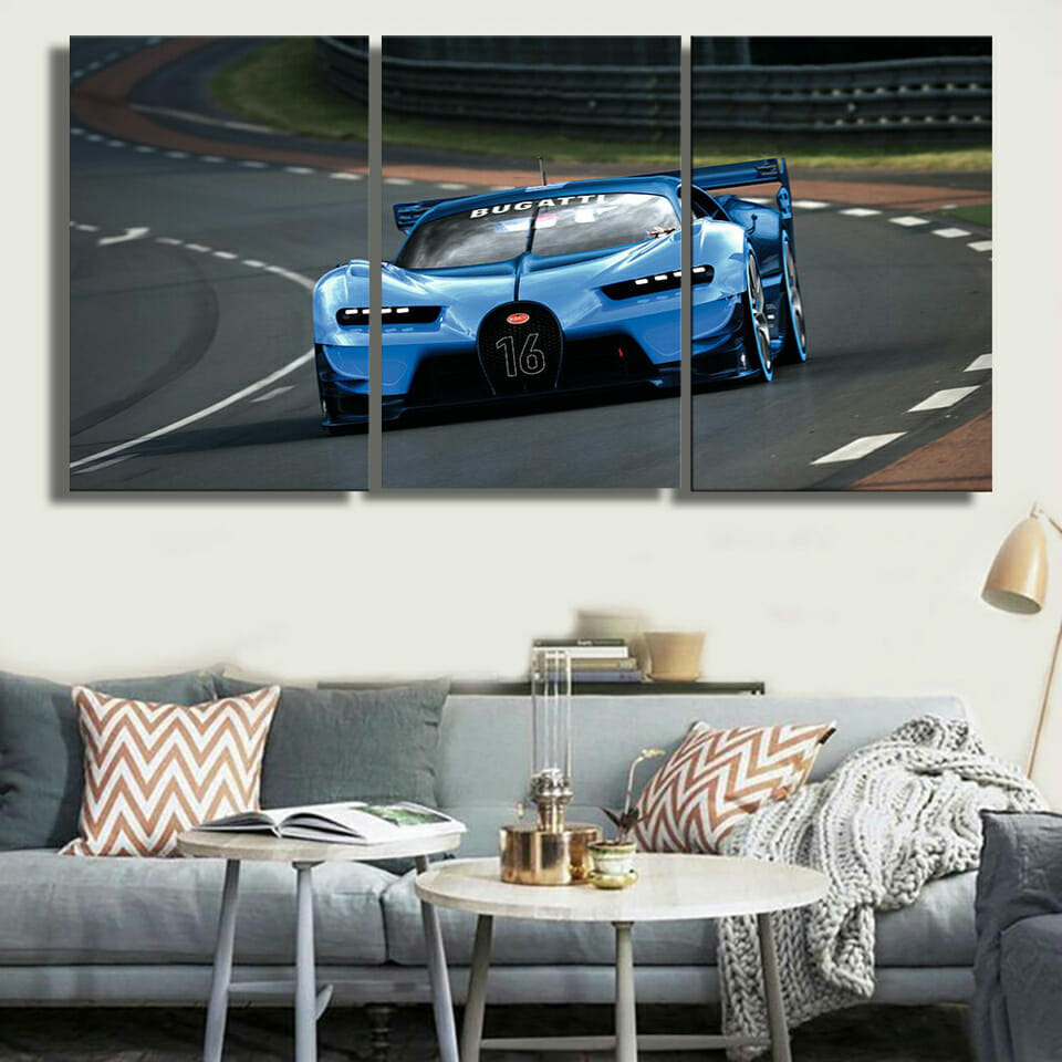 Sports Car Multi Panel Canvas Wall Art - Image 3