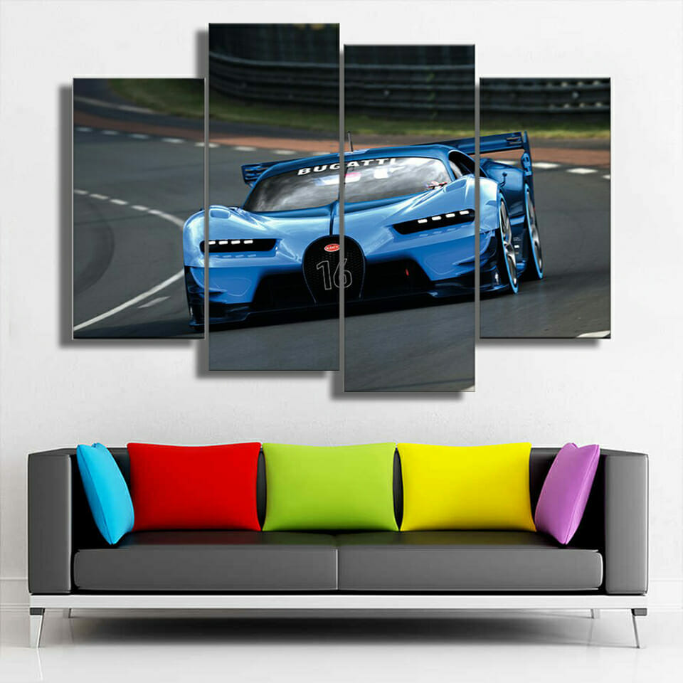 Sports Car Multi Panel Canvas Wall Art - Image 2