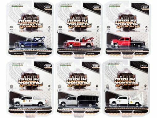 "Dually Drivers" Set of 6 Trucks Series 8 1/64 Diecast Model Cars by Greenlight