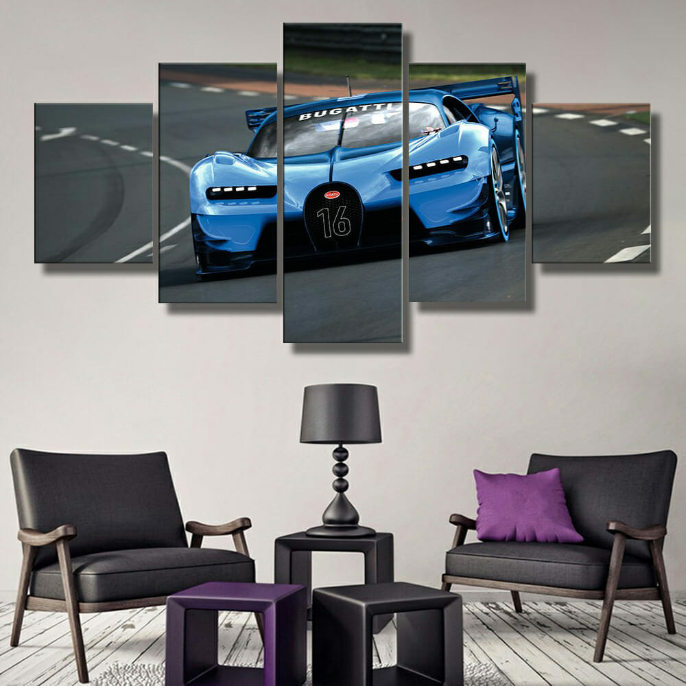 Sports Car Multi Panel Canvas Wall Art