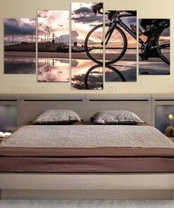 Alternative view of Bicycle Sunshine Cycling - 5 Panel Canvas Art Set