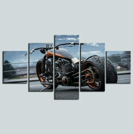 Luxury Motorcycle - 5 Panel Canvas Art Set - Image 2