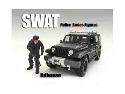 SWAT Team Rifleman Figure For 1_24 Scale Models by American Diorama