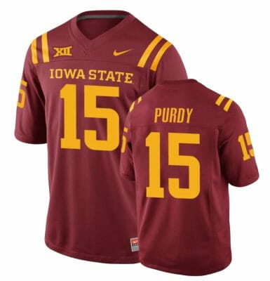 Brock Purdy Iowa State Jersey #15 NCAA College Football Red