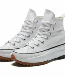 High Platform Run Hike Skateboarding White Shoes
