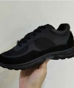 Lace-Up Thick Bottom Black Shoes