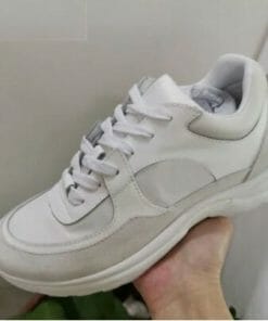 Lace-Up Thick Bottom White Shoes