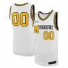 Men's Custom Missouri Tigers Basketball Jersey Name and Number Replica Alternate White