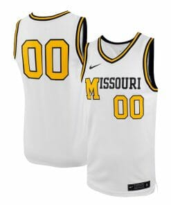 Men's Custom Missouri Tigers Basketball Jersey Name and Number Replica Alternate White