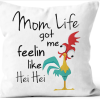 Mom Life Linen Pillow