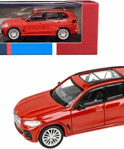 BMW X5 with Sunroof Toronto Red Metallic 1/64 Diecast Model Car by Paragon