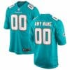 Miami Dolphins Custom Game Aqua Jersey