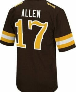 Josh Allen Wyoming Jersey 17 Original Retro Brand Brown NCAA Cowboys Football Game 2
