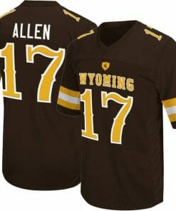 Josh Allen Wyoming Jersey #17 Original Retro Brand Brown NCAA Cowboys Football Game