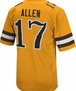 Josh Allen Wyoming Jersey 17 Original Retro Brand Gold NCAA Football Game 2