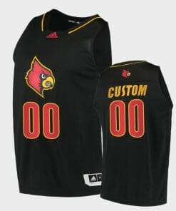 Custom Louisville Cardinals Jersey Name and Number College Basketball Black