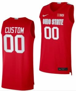 Custom Ohio State Buckeyes Jersey Name and Number College Basketball BIG Red