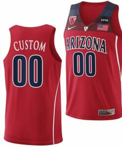 Custom Arizona Wildcats Jersey Name and Number  College Basketball Replica Red