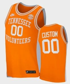 Custom Tennessee Vols Jersey Name and Number College Basketball Orange Retro