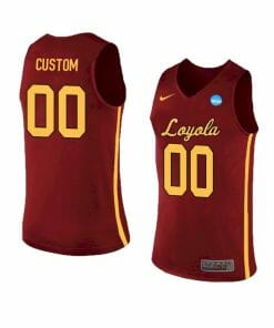 Custom Loyola Ramblers Basketball Jersey College Name and Number Red