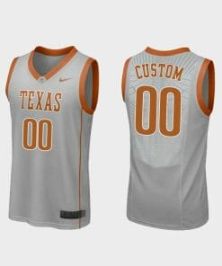 Custom Texas Longhorns Jersey Name and Number College Basketball Gray