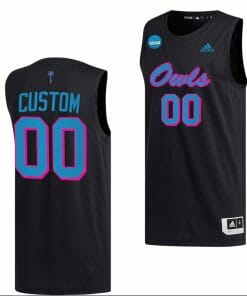 Custom FAU Owls Jersey Name & Number Basketball 2023 NCAA March Madness Black