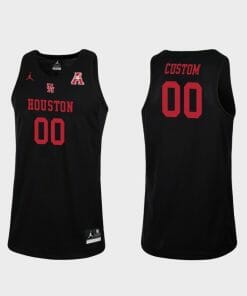 Custom Houston Cougars Jersey Name, Number College Basketball Black