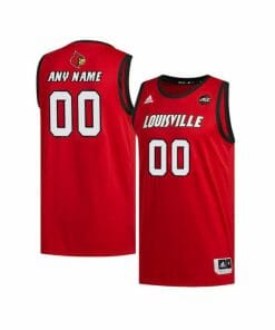 Custom Louisville Cardinals Jersey College Basketball Name and Number Red Retro