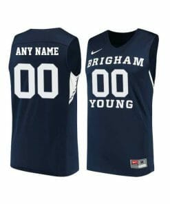Custom BYU Cougars Jersey College Basketball Name and Number Elite Navy