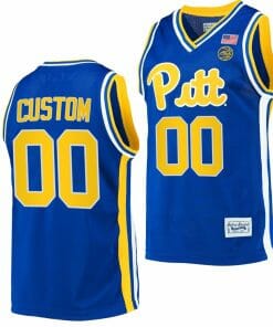Custom Pitt Panthers Jersey Name and Number College Basketball Retro Classic Royal