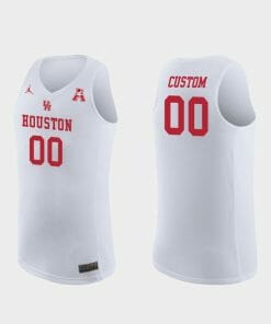 Custom Houston Cougars Jersey Name, Number College Basketball White