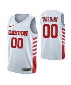 Custom Dayton Flyers Jersey College Basketball Name and Number Elite White