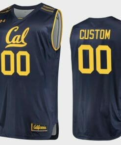 Custom Cal Bears Jersey Name and Number College Basketball Replica Navy