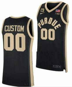 Custom Purdue Boilermakers Jersey Name and Number College Basketball Black Replica