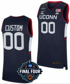 Custom UConn Huskies Jersey Name and Number College Basketball March Madness Final Four Navy