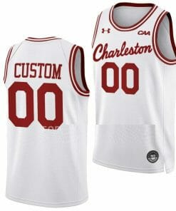 Custom Charleston Cougars Jersey Name and Number College Basketball Throwback White
