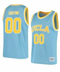 Custom UCLA Bruins Basketball Jersey College Name and Number Replica Blue