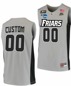 Custom Providence Friars Jersey Name and Number College Basketball 2022 NCAA March Madness Grey BLM