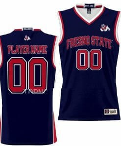 Custom Fresno State Bulldogs Jersey Name and Number College Basketball NIL Pick-A-Player Navy